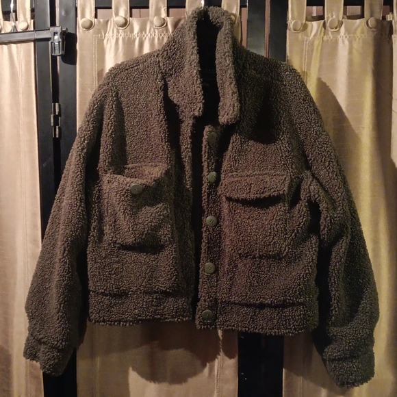 Sanctuary Jackets & Blazers - Green teddy jacket
